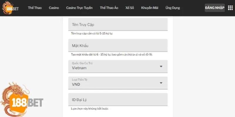Người chơi cần có tài khoản thành viên trước khi đăng nhập