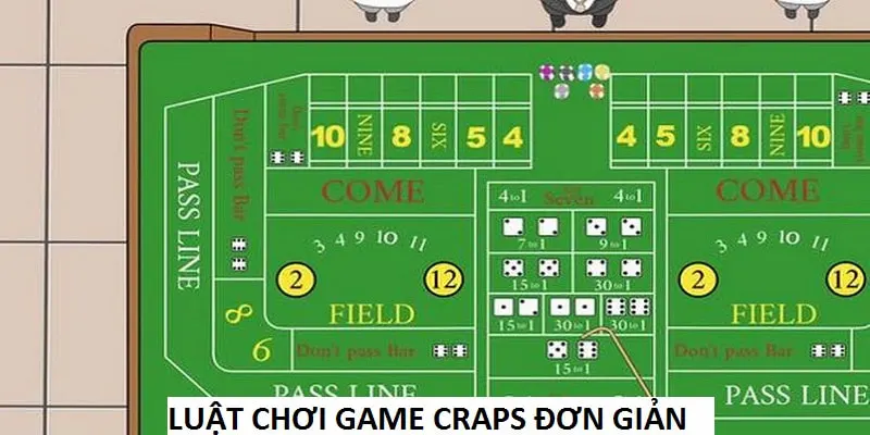 Hướng dẫn chơi Craps với luật đơn giản