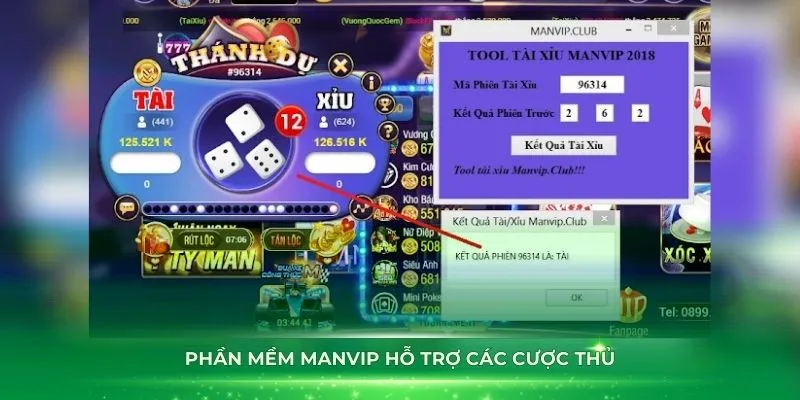 Phần mềm ManVip hỗ trợ các cược thủ