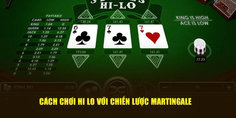 Cách chơi Hi Lo với chiến lược Martingale